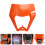 2Pièces Cache Phare Orange Plastique Montage Facile Accessoires 9