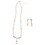 2Ensembles Ensemble Bijoux Perle Dorée Décor Collier Et Boucles Filles 11