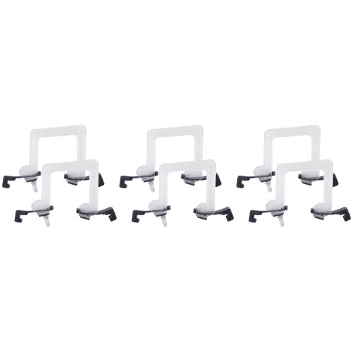 6Pièces Accessoire Violon Transparent Corrige Posture Durable Portable 2