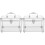 2Pièces Coffrets De Rangement Cd Dvd Argent En 4