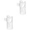 2Pièces Embouts Flûte Professionnels Nylon Accessoires Transparent 5