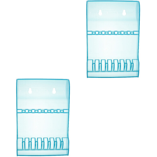2Pièces Porte-Ciseaux Coiffeur Transparent En Plastique Résistant 2