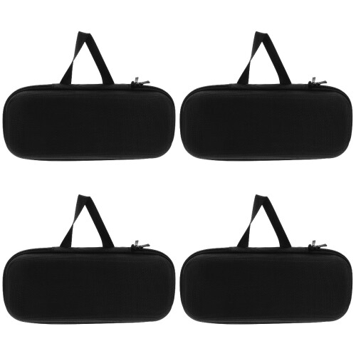 4Pièces Sacoche Microphone Noire Poche Rangement Durable 2