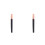 2Pièces Crayon Eyeliner Résistant À L'eau Noir Pour Usage Féminin 8