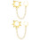 2Pièces Clips Dorés Délicats Pour Usage 3