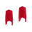 2Pièces Cache-Allaitement Maman Coton Rouge Taille Ajustable 6