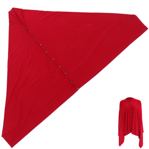 2Pièces Cache-Allaitement Maman Coton Rouge Taille Ajustable 1