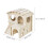 2Pièces Refuges En Bois Beige Pour Hamsters Accessoires De Cage 4