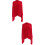 2Pièces Cache-Allaitement Maman Coton Rouge Taille Ajustable 9