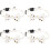 4Pièces Colliers Chat Style Nœud Clochette 5