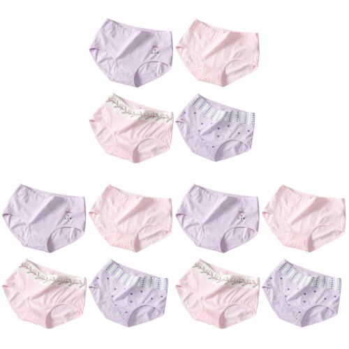 12Pièces Culottes Étudiantes En Coton Élastique Douces Et 1