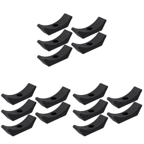 15Pièces Support Haltère Noir Stable Pour Rangement Protection Sol 1