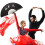 5Pièces Éventail Chinois Noir Pour Danse Arts Martiaux 6