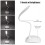 Portable LED Table Lamp 3-Level Touch Control USB Charging 16 LEDs 8