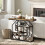 Homcom HOMCOM Industrial Console Table, Hallway Table with 4-Tier Shelves 7
