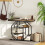 Homcom HOMCOM Industrial Console Table, Hallway Table with 4-Tier Shelves 8
