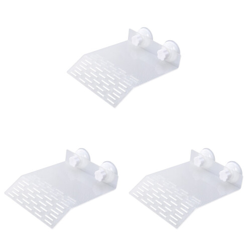 3Pièces Ponton Tortue Avec Ventouses Usage Aquarium Sûr 1