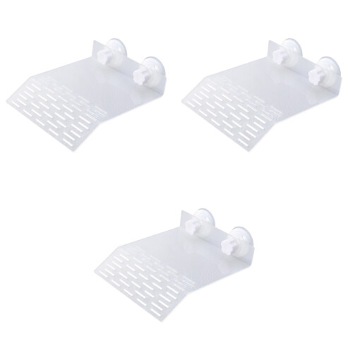 3Pièces Ponton Tortue Avec Ventouses Usage Aquarium Sûr 2