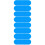 80Pièces Patchs Réparation Matériel Gonflable Bleu Durable 8