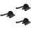 3Ensembles Support Mural Trompette Fer Noir -Instrument 8