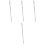 4Sets Erhu Fretboard Stickers Light Grey Durable Practice Accessories 4