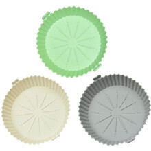 6Pcs Non-Stick Silicone Air Fryer Mats Assorted Color Reusable Liners