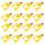 40Pcs Automatic Poultry Water Feeder Yellow Chicken Drinker for Birds 1