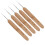20Pcs Multi Wooden Hairdressing Crochet Hooks for Dreadlocks Braiding 1