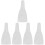 5Pcs Folding Transparent Guitar Cover Durable PVC Protector for Guitar 6