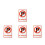 4Pcs Durable Acrylic No Parking Plastic Sign Warning for Homes 2