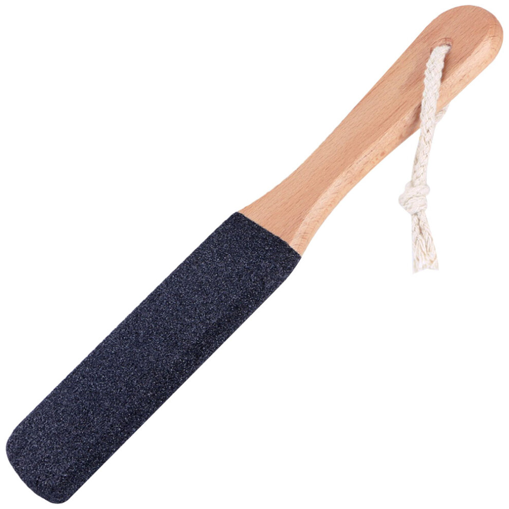 Happyyami Black 4Pcs Wooden Handle Foot File Remover Double-Sided