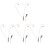 4Pcs Multifunctional DIY Headset Wire Flexible Repair Cable with Mic 2