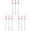 9Pcs Drain Dredging Tool Set Assorted Color Flexible Four Claw Cleaner 2