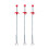 9Pcs Drain Dredging Tool Set Assorted Color Flexible Four Claw Cleaner 1