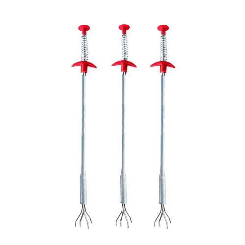 9Pcs Drain Dredging Tool Set Assorted Color Flexible Four Claw Cleaner
