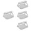 4Pcs Patty Maker Stainless Steel Silver Kitchen Press Mold 7
