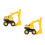 2Pcs Yellow Plastic Car Toy Funny Early Learning Beach Gift 7