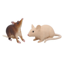 6Pcs Plastic Animal Model Toys Assorted Color for Teaching Kids