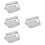 4Pcs Patty Maker Stainless Steel Silver Kitchen Press Mold 8