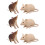 6Pcs Plastic Animal Model Toys Assorted Color for Teaching Kids 7