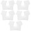 5Pcs Cotton Polyester Underarm Vest Soft Breathable White 7