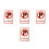 4Pcs Durable Acrylic No Parking Plastic Sign Warning for Homes 5