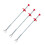 9Pcs Drain Dredging Tool Set Assorted Color Flexible Four Claw Cleaner 9