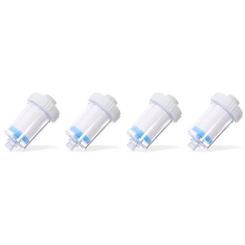 4Pcs White Shower Filter Multi-Layer Sediment Removal for Faucet 2