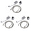 9Pcs Easy Install Silver Shower Head Sprinkler Handheld Adjustable 2