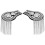 4Pcs Lightweight Silver Shoulder Mark Tassel Decoration Accessory 1