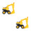 2Pcs Yellow Plastic Car Toy Funny Early Learning Beach Gift 9