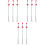 9Pcs Drain Dredging Tool Set Assorted Color Flexible Four Claw Cleaner 3