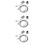 9Pcs Easy Install Silver Shower Head Sprinkler Handheld Adjustable 8