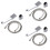 9Pcs Easy Install Silver Shower Head Sprinkler Handheld Adjustable 6
